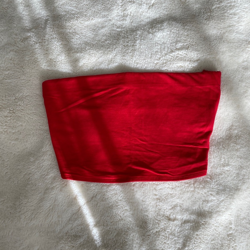 Red tube top